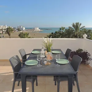 Ole Playa 5a Front - A Pie De Playa, Sea Views - Vistas Al Mar, Puerto Marina Apartamento